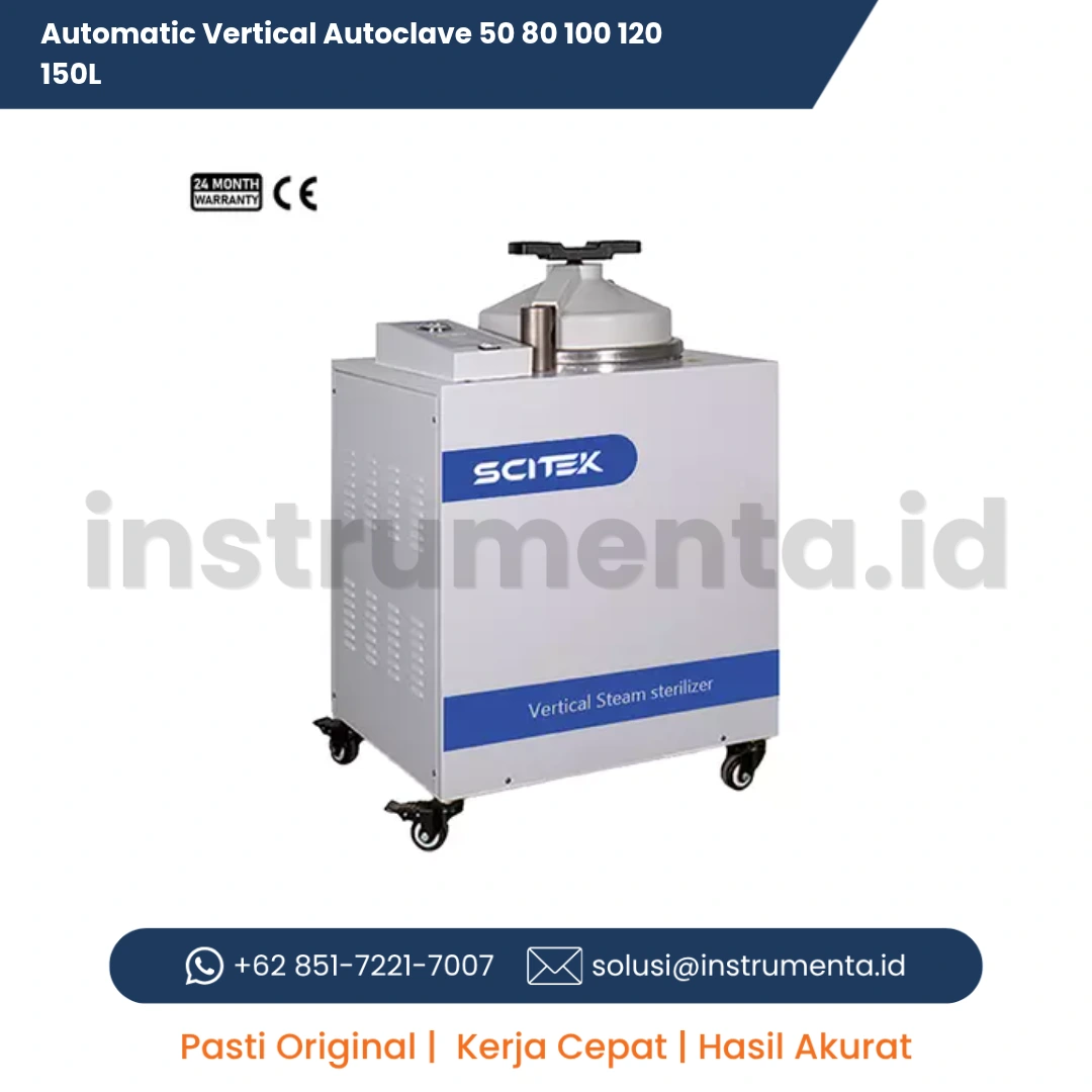 Official Supplier Automatic Vertical Autoclave Scitek ST-VA Series Sterilisator Vertikal Otomatis Layar Sentuh LCD Plus Printer